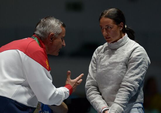 2016 Summer Olympics. Fencing. Women's saber