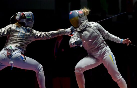 2016 Summer Olympics. Fencing. Women's saber