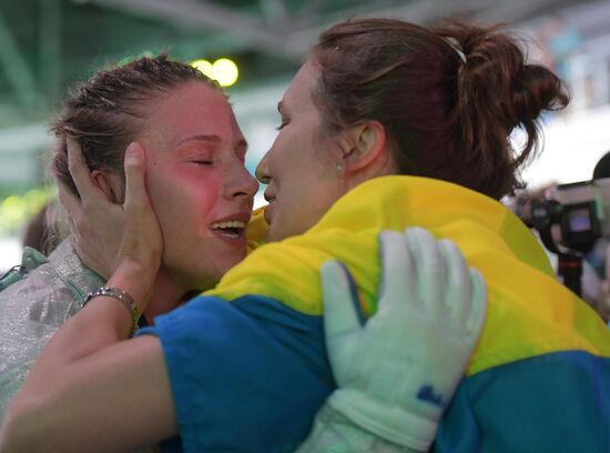 2016 Summer Olympics. Fencing. Women's saber