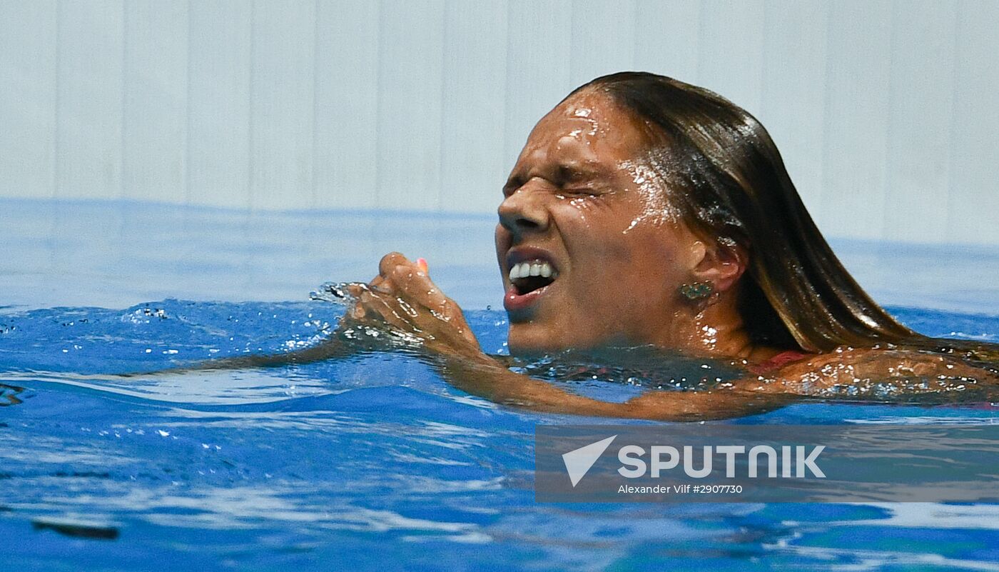 2016 Summer Olympics in Rio de Janeiro. Swimming. Day Three