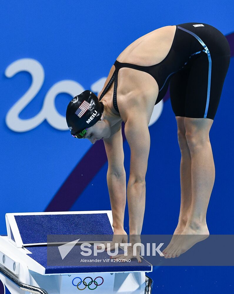 2016 Summer Olympics in Rio de Janeiro. Swimming. Day Three