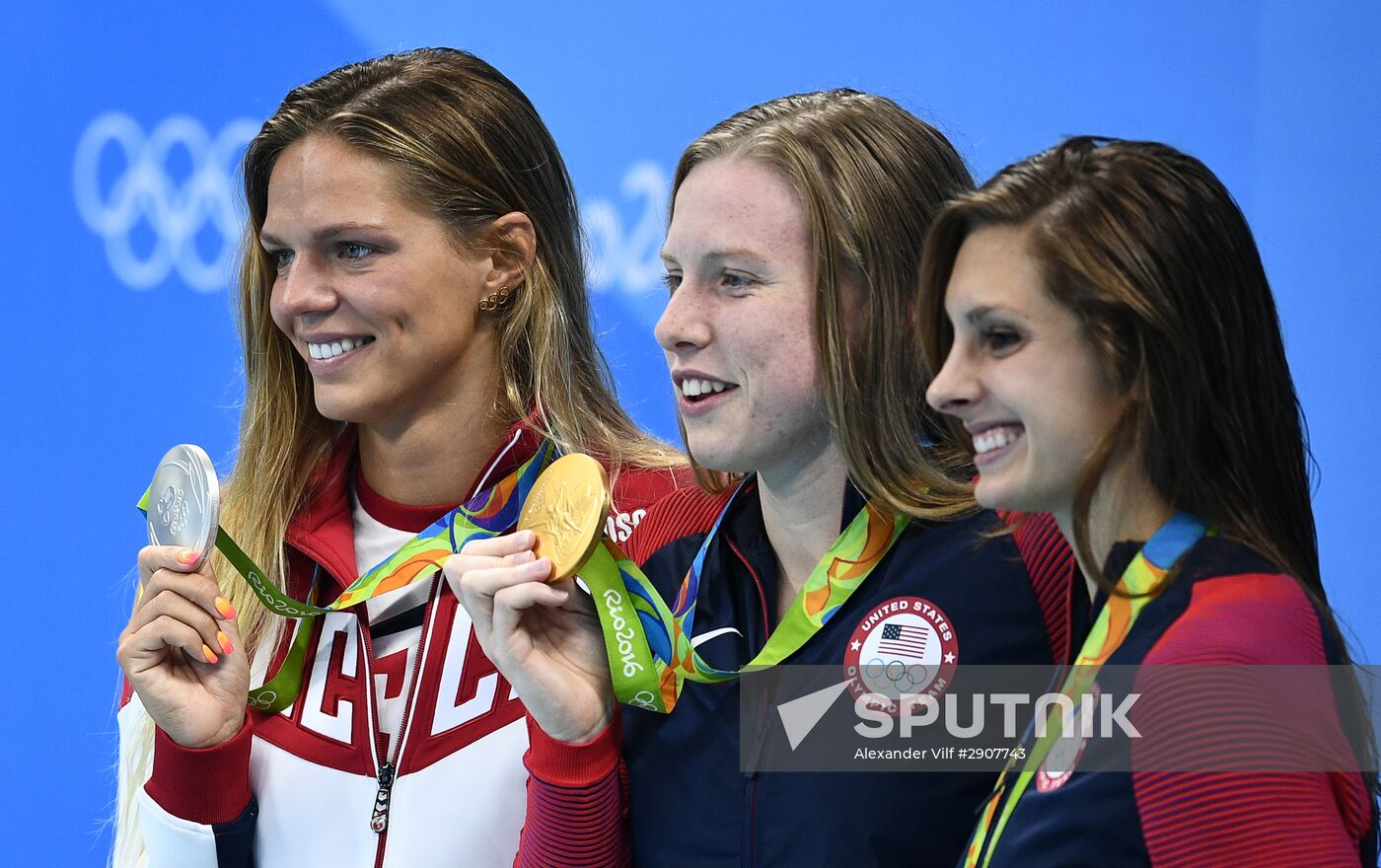 2016 Summer Olympics in Rio de Janeiro. Swimming. Day Three