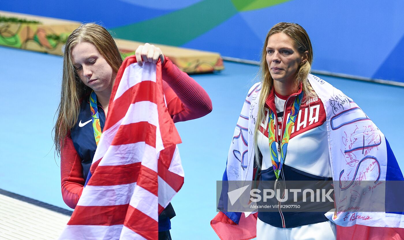 2016 Summer Olympics in Rio de Janeiro. Swimming. Day Three
