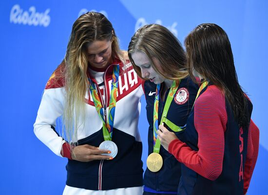 2016 Summer Olympics in Rio de Janeiro. Swimming. Day Three