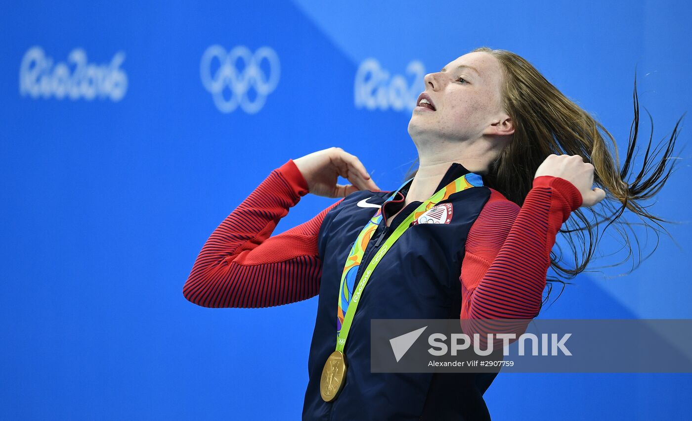 2016 Summer Olympics in Rio de Janeiro. Swimming. Day Three