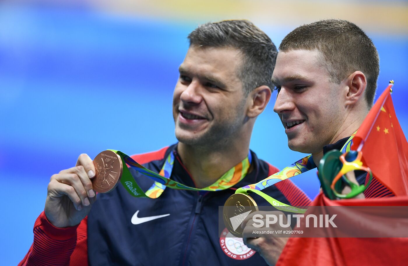 2016 Summer Olympics in Rio de Janeiro. Swimming. Day Three