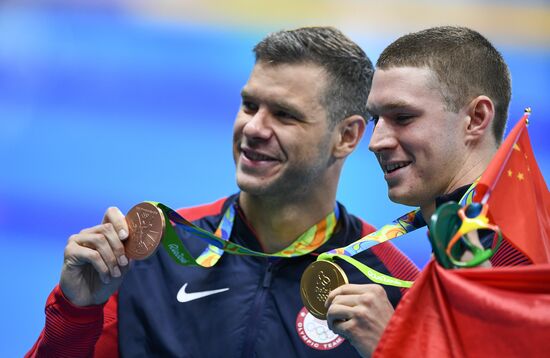 2016 Summer Olympics in Rio de Janeiro. Swimming. Day Three
