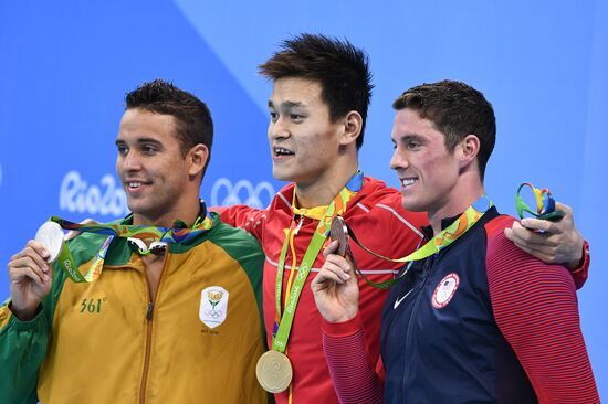 2016 Summer Olympics in Rio de Janeiro. Swimming. Day Three