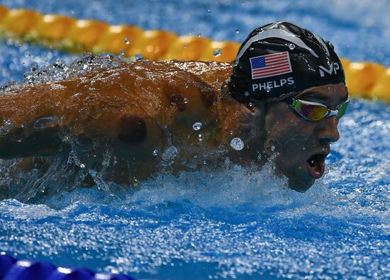 2016 Summer Olympics in Rio de Janeiro. Swimming. Day Three