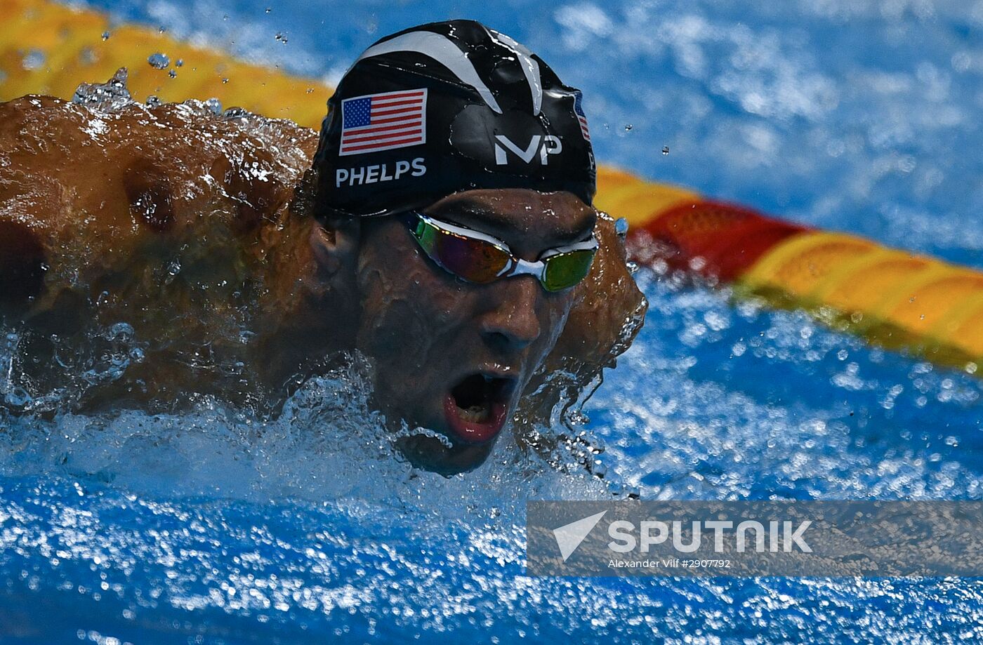 2016 Summer Olympics in Rio de Janeiro. Swimming. Day Three
