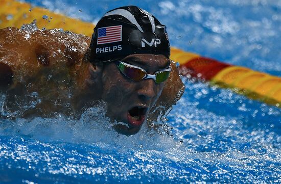 2016 Summer Olympics in Rio de Janeiro. Swimming. Day Three