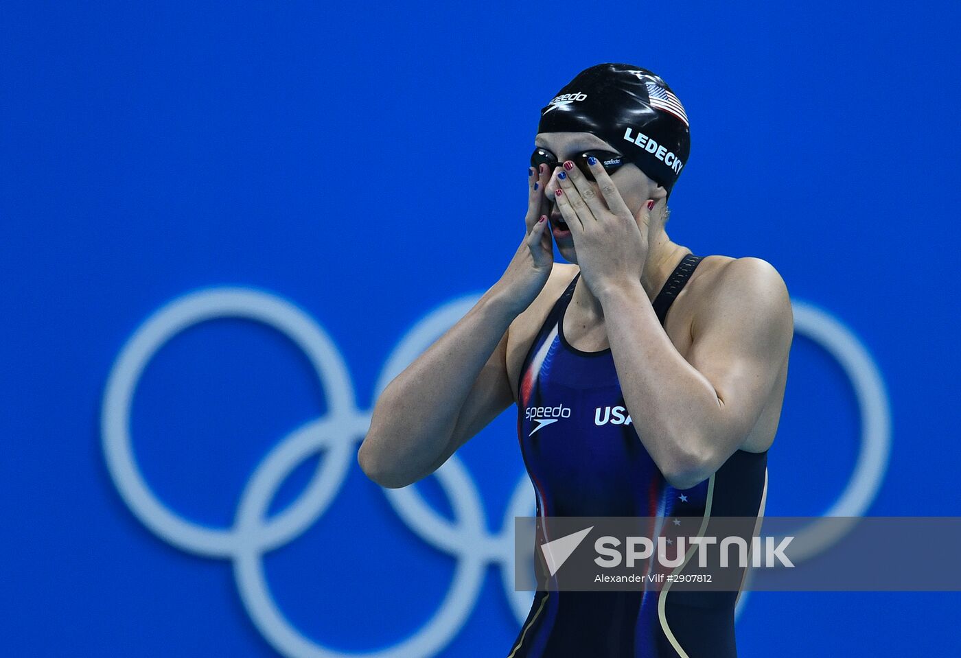 2016 Summer Olympics in Rio de Janeiro. Swimming. Day Three