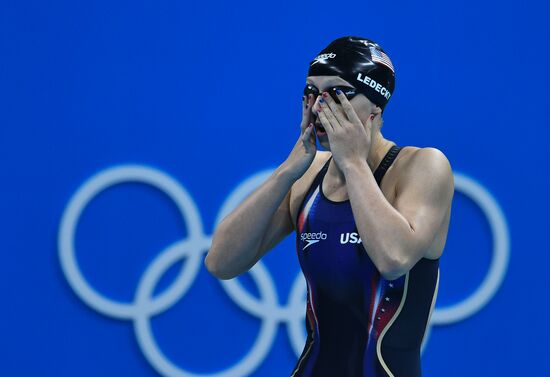 2016 Summer Olympics in Rio de Janeiro. Swimming. Day Three