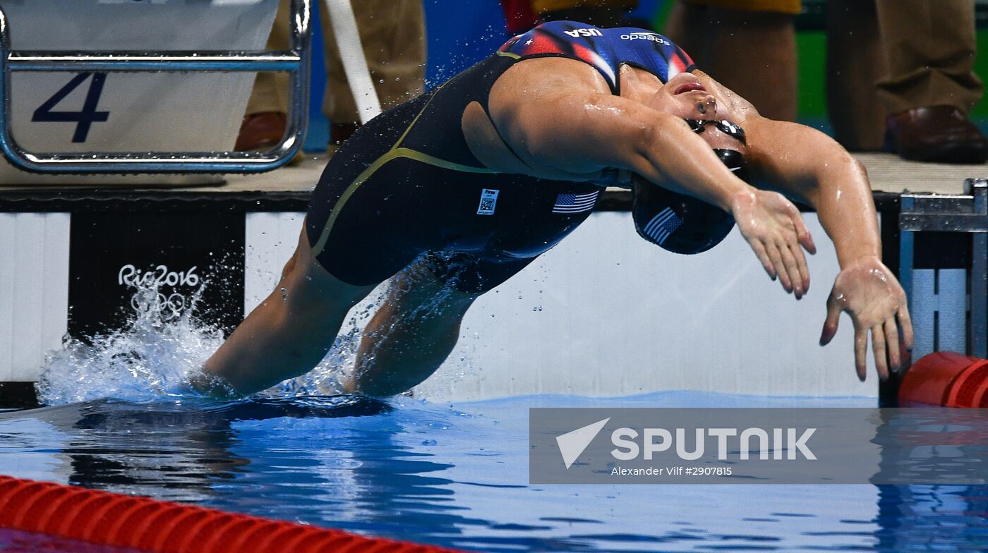2016 Summer Olympics in Rio de Janeiro. Swimming. Day Three