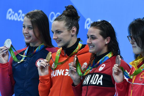 2016 Summer Olympics in Rio de Janeiro. Swimming. Day Three