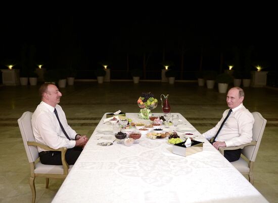 Russian President Vladimir Putin visits Azerbaijan