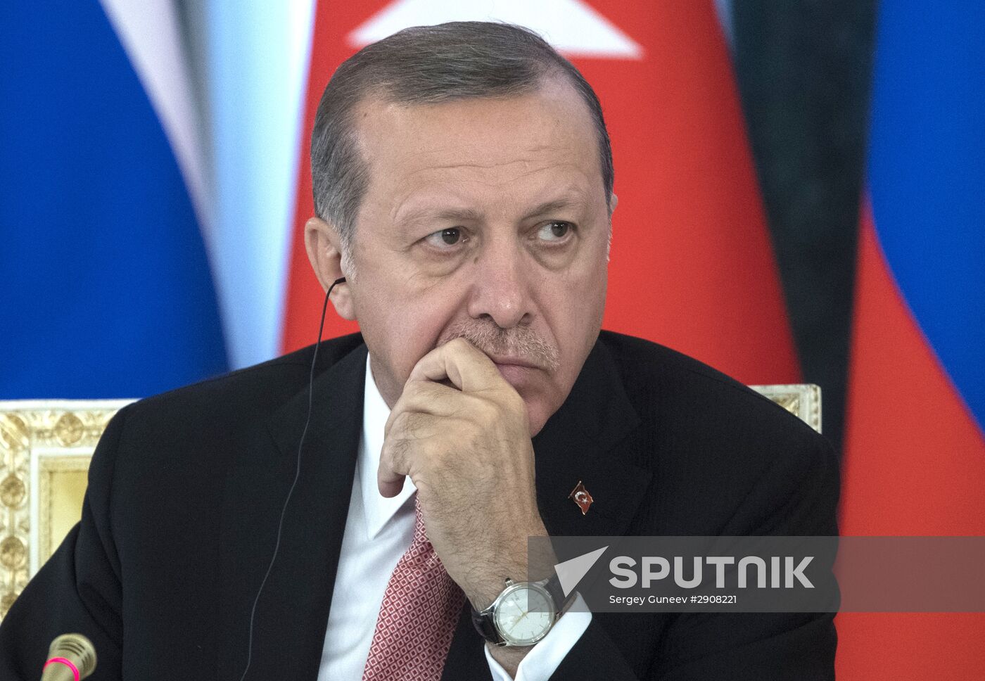 Meeting of Russian President Vladimir Putin and Turkish President Recep Tayyip Erdoğan in St Petersburg