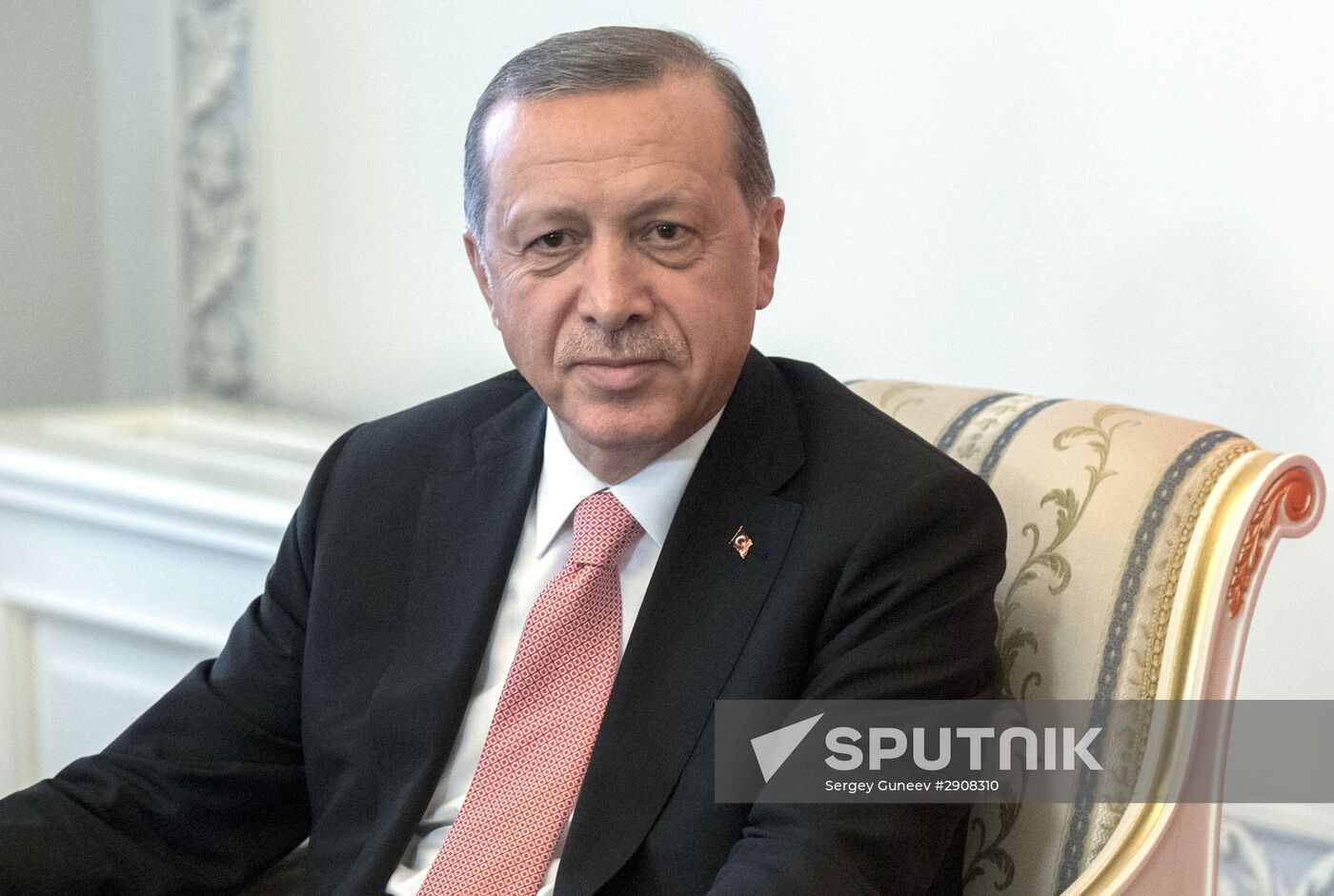 Meeting of Russian President Vladimir Putin and President of Turkey Recep Tayyip Erdogan in St. Petersburg