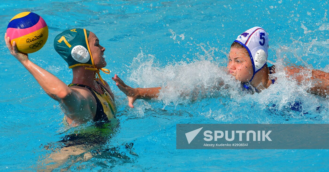 2016 Summer Olympics. Women's water polo. Russia vs. Australia
