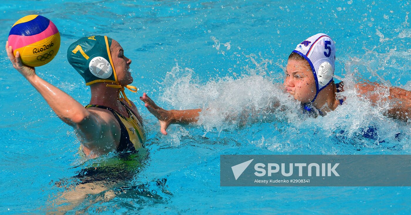 2016 Summer Olympics. Women's water polo. Russia vs. Australia