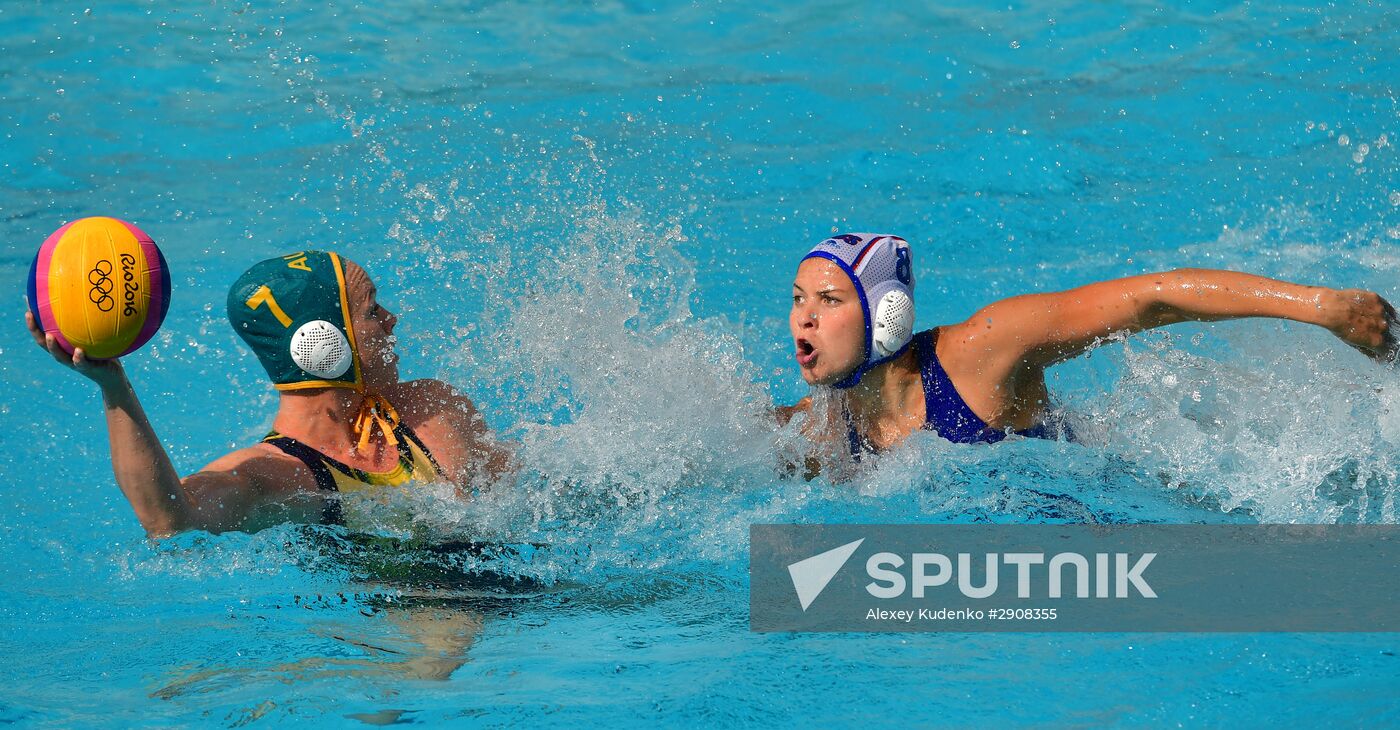 2016 Summer Olympics. Women's water polo. Russia vs. Australia