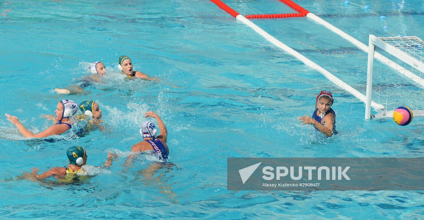 2016 Summer Olympics. Women's water polo. Russia vs. Australia