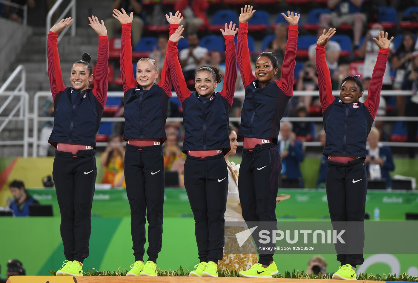 2016 Summer Olympics. Artistic gymnastics. Women. Team all-around competition