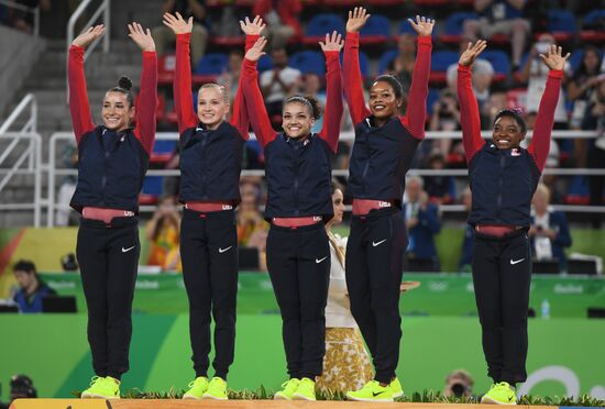 2016 Summer Olympics. Artistic gymnastics. Women. Team all-around competition