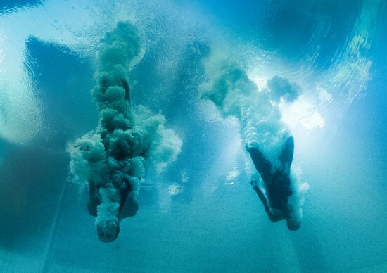 2016 Summer Olympics. Synchronized diving. Women. 10m platform