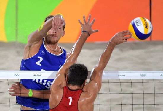 2016 Summer Olympics. Beach volleyball. Men. Russia vs. Chile