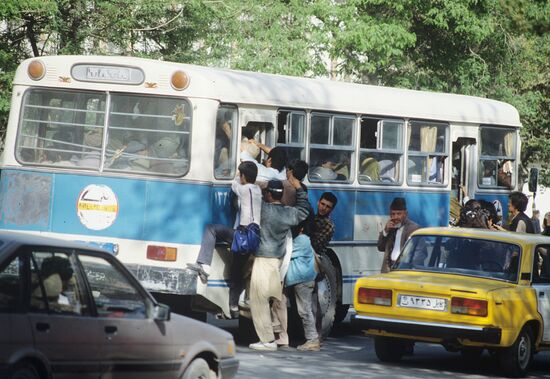 Rush hour in Kabul