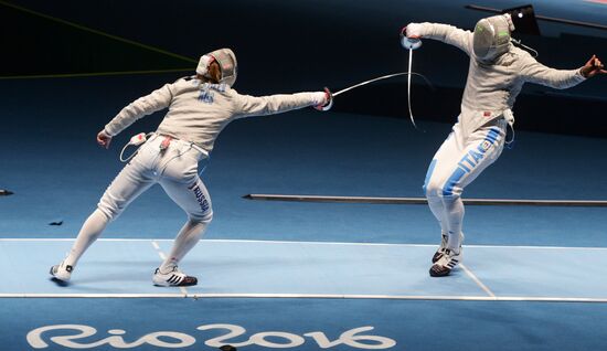 2016 Summer Olympics. Fencing. Men's individual sabre