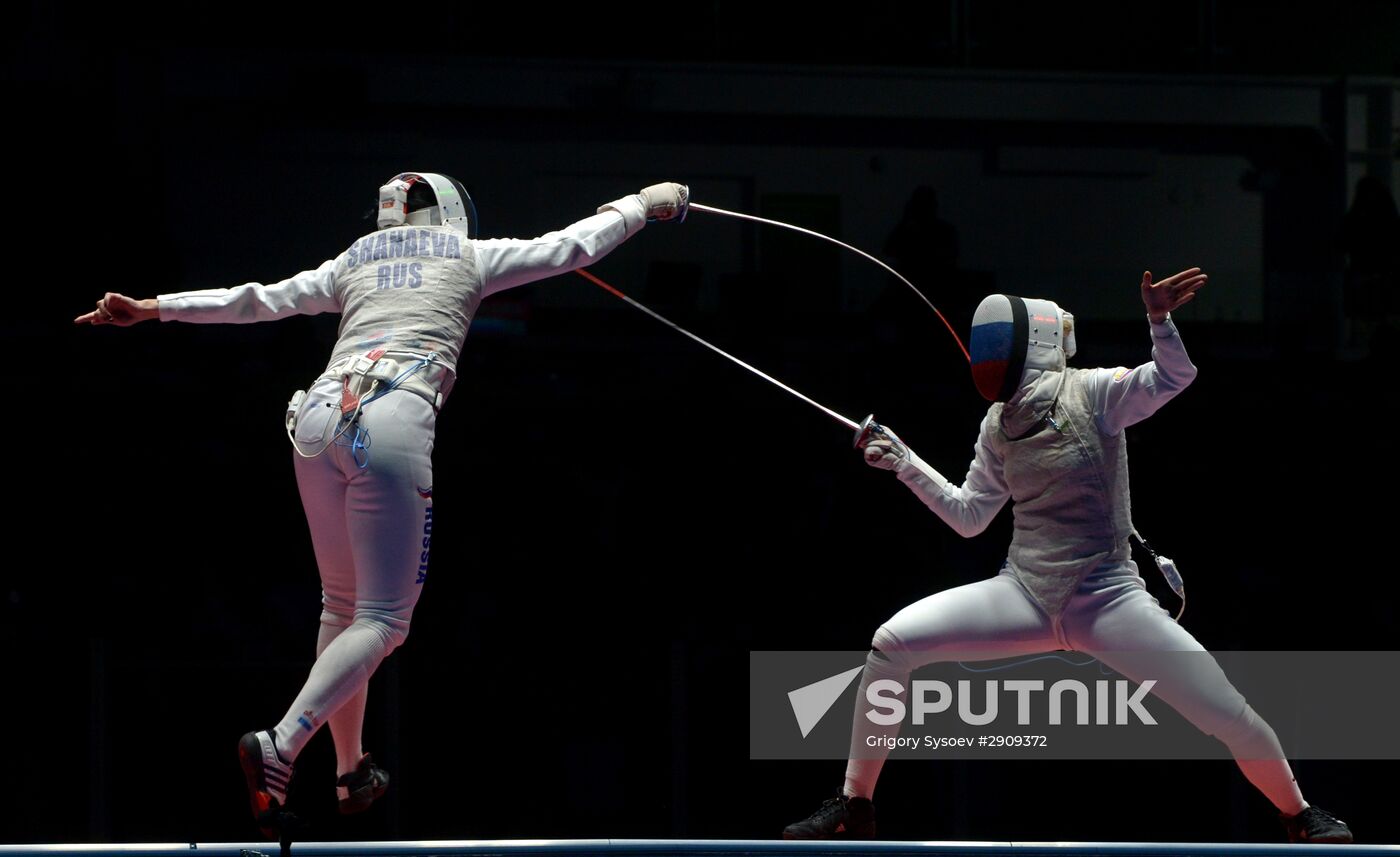 2016 Summer Olympics. Fencing. Women. Individual foil
