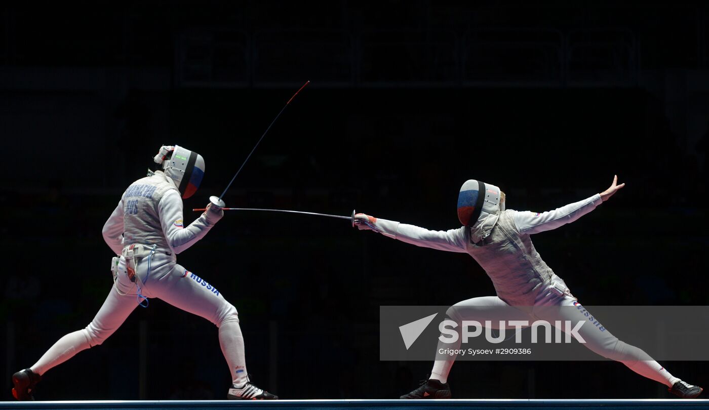 2016 Summer Olympics. Fencing. Women. Individual foil