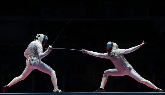 2016 Summer Olympics. Fencing. Women. Individual foil