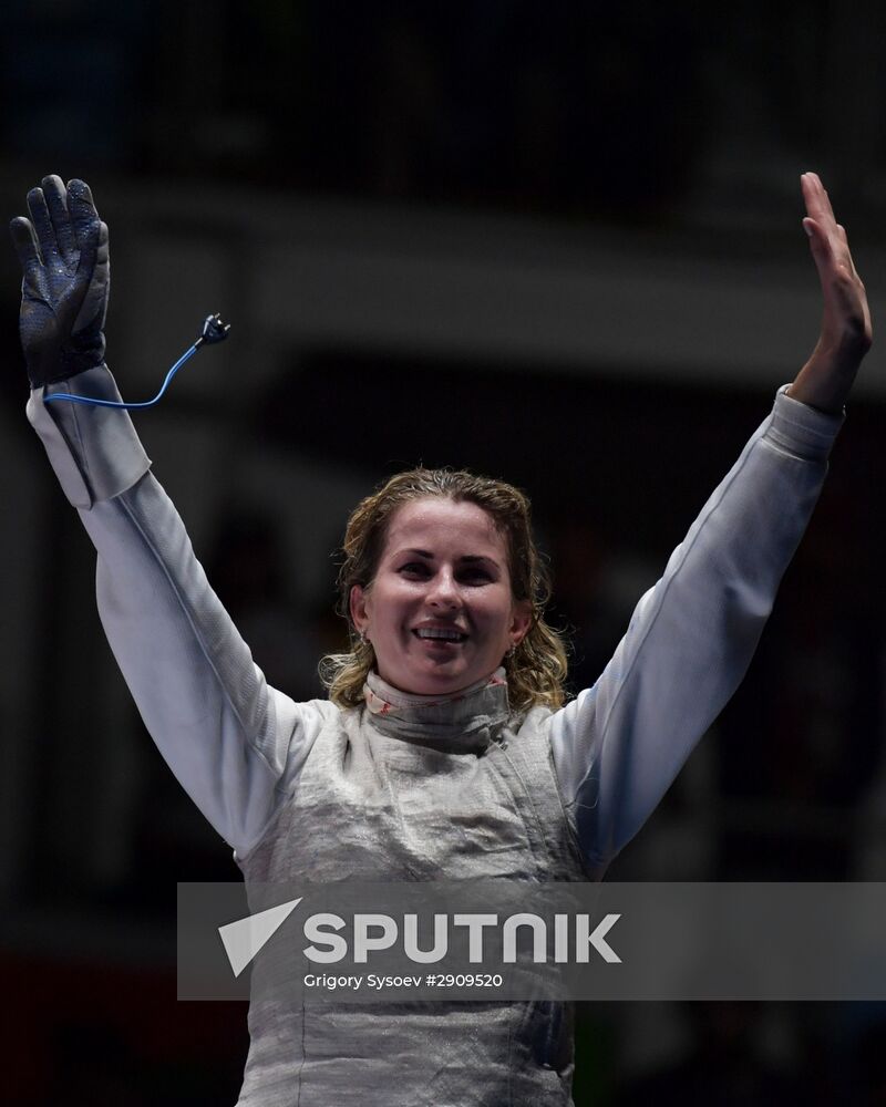 2016 Summer Olympics. Fencing. Women. Individual foil