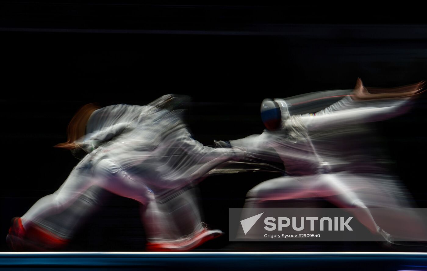 2016 Summer Olympics. Fencing. Women. Individual foil