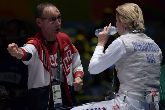 2016 Summer Olympics. Fencing. Women. Individual foil