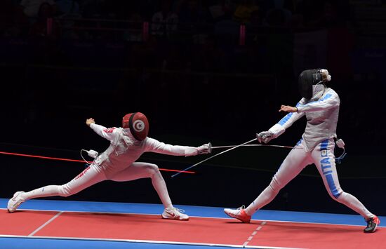 2016 Summer Olympics. Fencing. Women. Individual foil