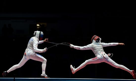2016 Summer Olympics. Fencing. Women. Individual foil