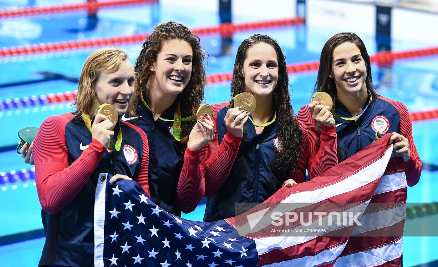 2016 Summer Olympics. Swimming. Day Five