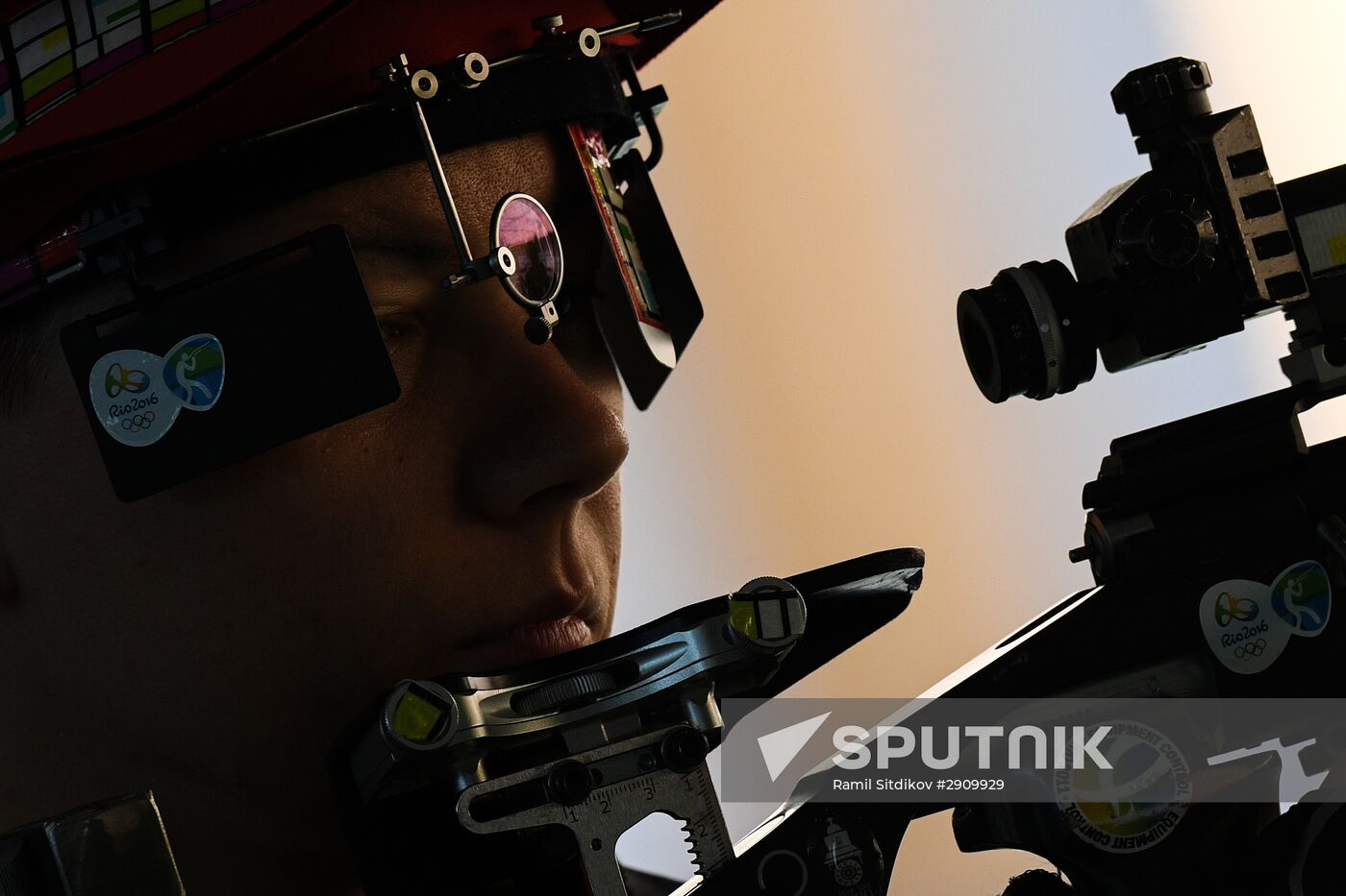 2016 Summer Olympics. Shooting sport. Women. Three-position air rifle