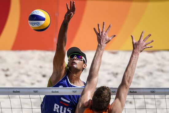 2016 Summer Olympics. Beach volleyball. Men. Day Six