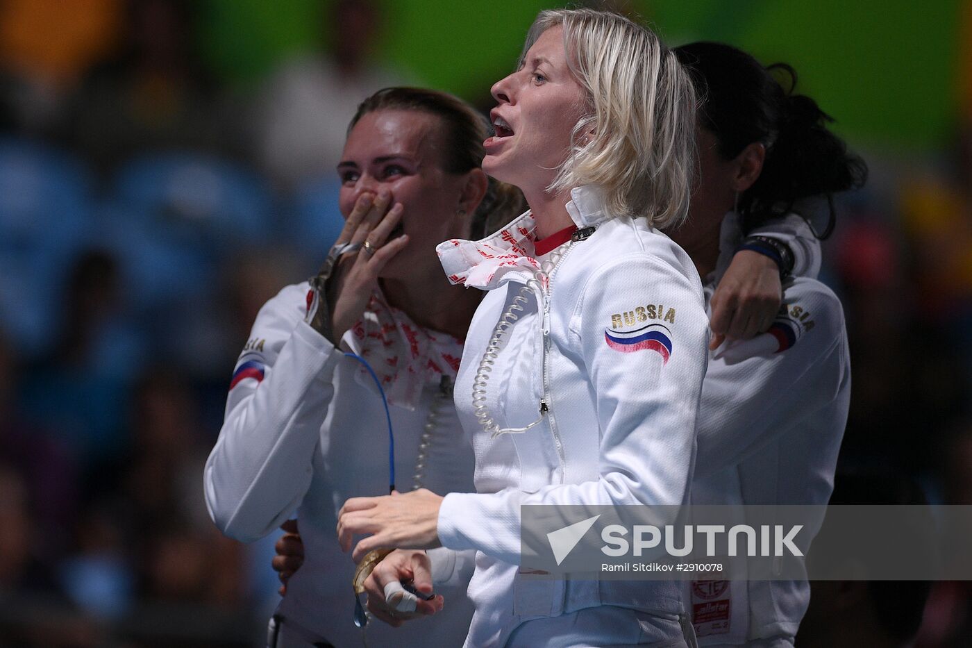 2016 Summer Olympics. Fencing. Women. Épée. Team competition