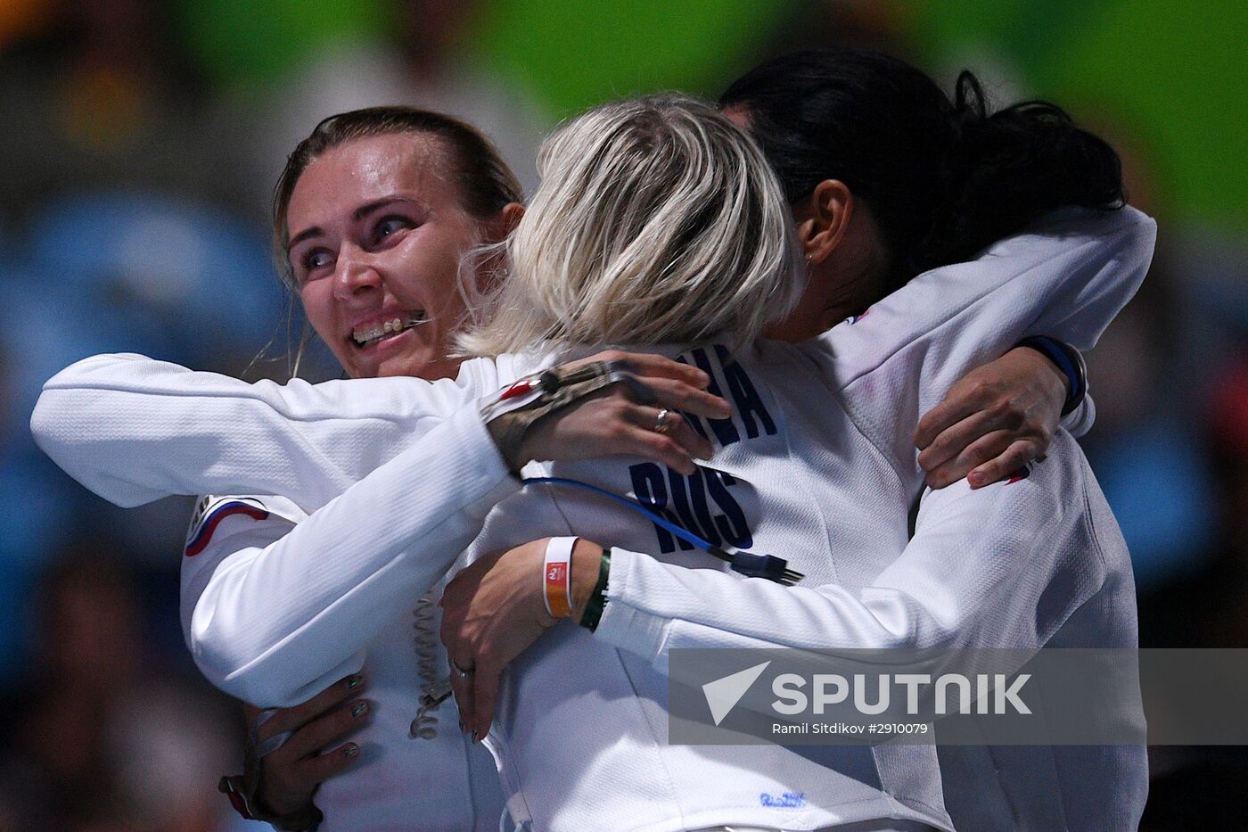 2016 Summer Olympics. Fencing. Women. Épée. Team competition