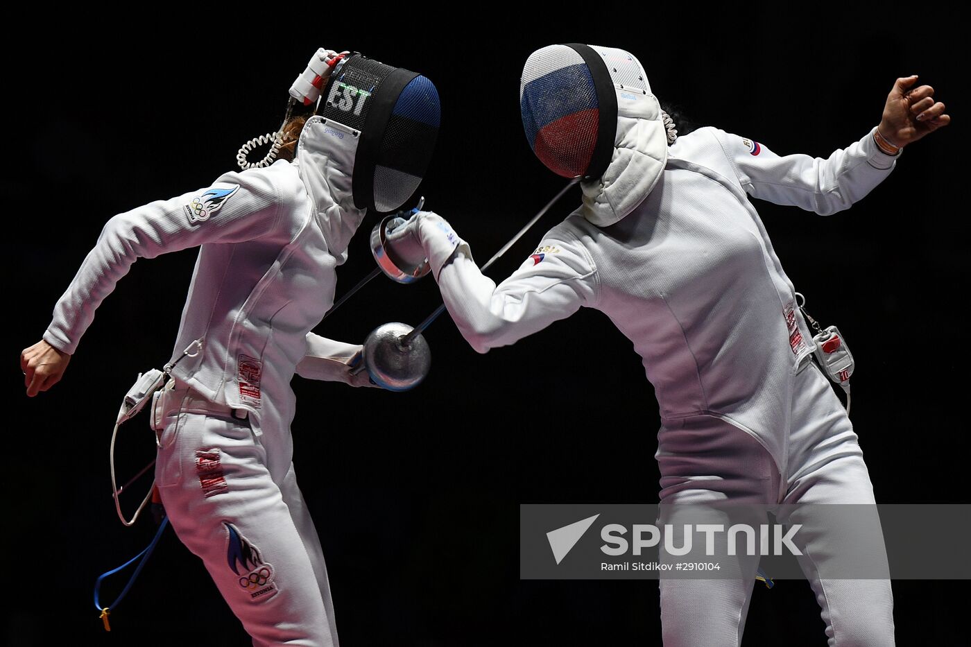 2016 Summer Olympics. Fencing. Women. Épée. Team competition