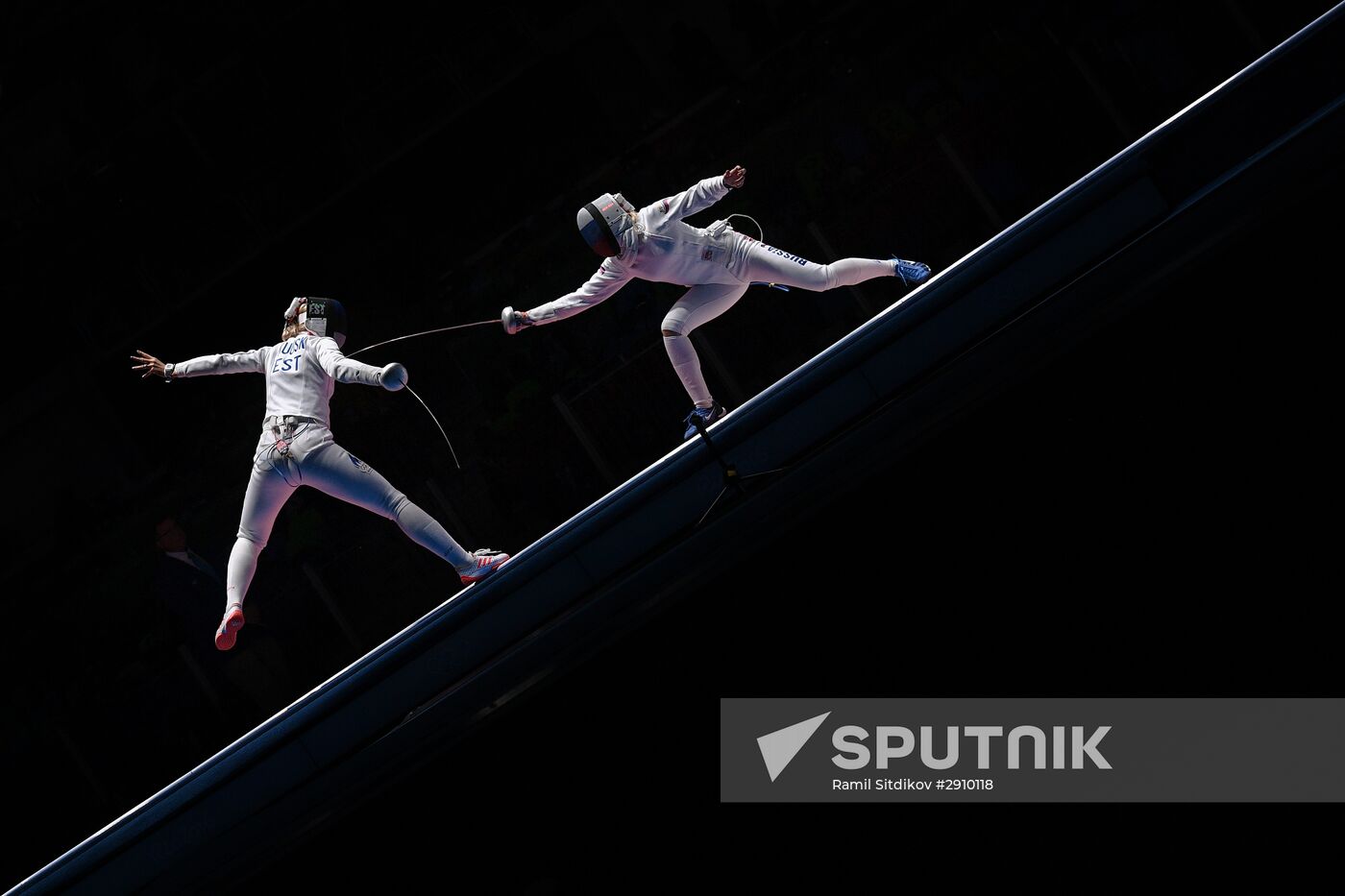 2016 Summer Olympics. Fencing. Women. Épée. Team competition