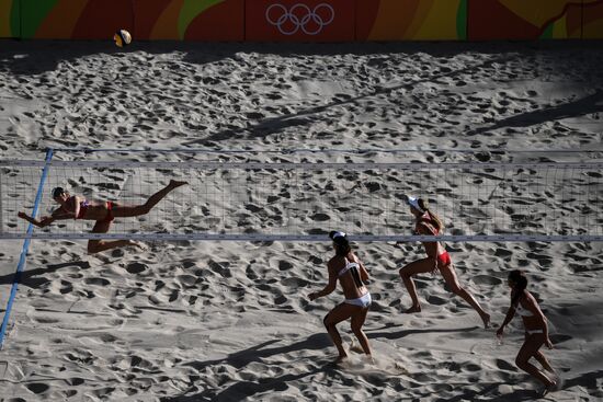 2016 Summer Olympics. Beach volleyball. Women. Day Six