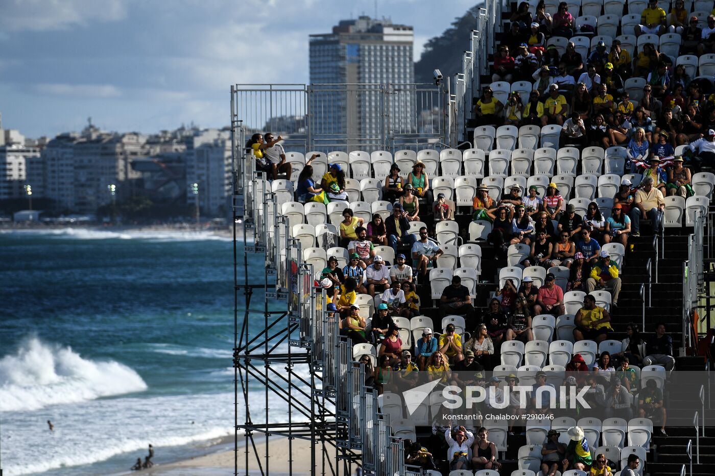 2016 Summer Olympics. Beach volleyball. Day Six