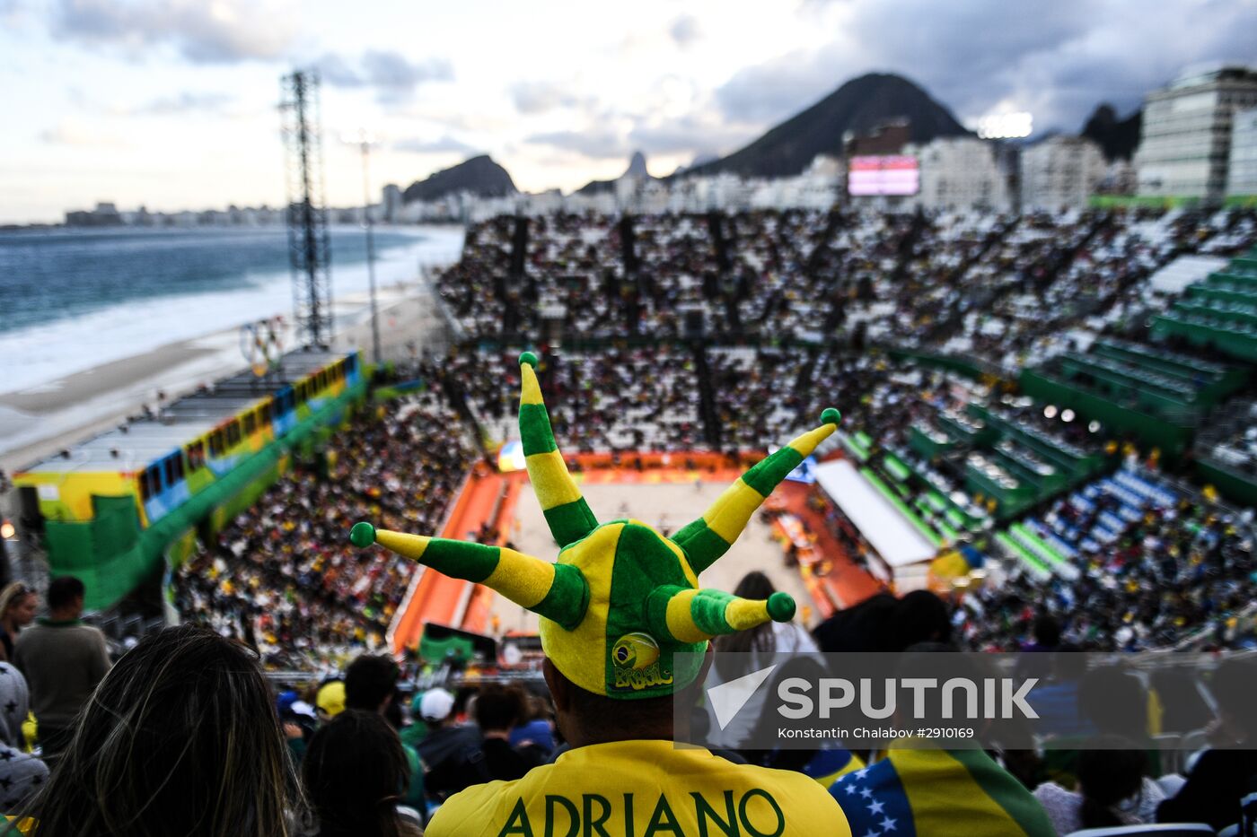2016 Summer Olympics. Beach volleyball. Day Six